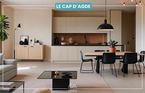 New development Apartments for sale 1 unit 60 to 60 m² Description LAST BUNDLES IN STOCK! In the heart of Cap d'Agde, discover this magnificent T3 of 60 m², located in an intimate and green residence, a stone's throw from a walking access to the beac...