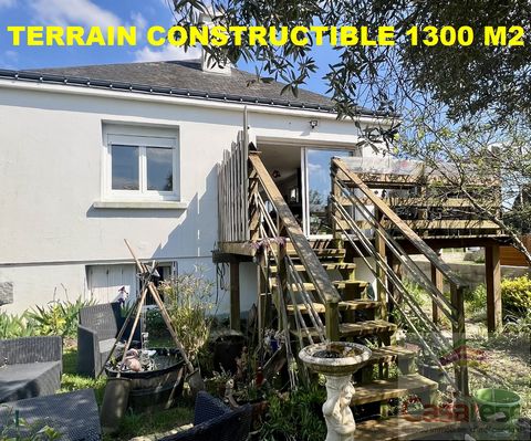 Terrain constructible 1300m2 avec maison