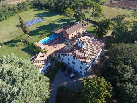Historic villa with swimming pool for sale in the proximity of Arezzo. Completely restored antique villa with heated swimming pool, guesthouse and two-level annex used as storehouse, for a total area of 1200sqm, 15 bedrooms and 13 bathrooms, plus 5,5...