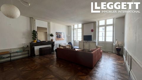 A23535JLA32 - Right in the heart of Lectoure with all amenities by foot, you will be charmed by this lovely appartement on the first floor, spacious, bright with high ceilings and lovely wooden floor in the charming living room. Lectoure has all that...