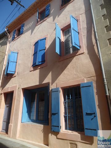 Jean-Louis CLAISSE TOWER IMMOBILIER available at ... offers: A superb house for sale in Azille, semi-detached on both sides, two floors without garden or garage, it has extraordinary volumes. - a cellar - a fully equipped kitchen that will remain in ...