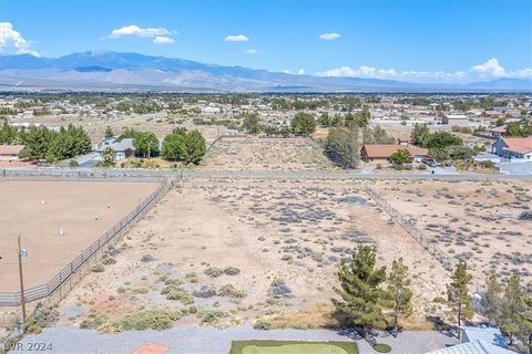 Great lot on a 1.14 acre with the home behind it also listed for sale separately if you want to purchase both to use this parcel for your horses or whatever you decide. Don't miss a great opportunity. Great view of Mount Charleston. House is located ...