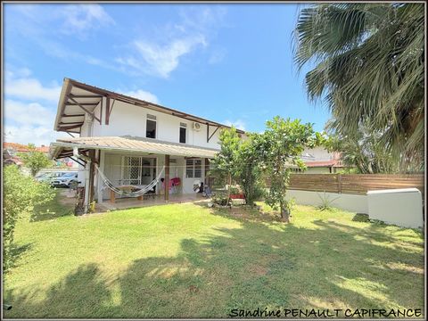 A VENDRE A KOUROU (GUYANE FRANCAISE) UNE BELLE MAISON T4 (R+1) de 105 m² - SUPERFICIE DU TERRAIN 312 m² AU PRIX DE 258 000