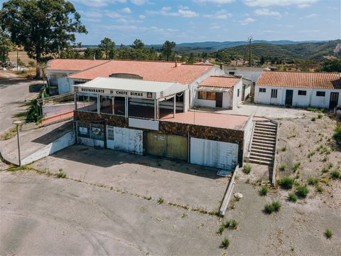 Two bedroom house with 79 m2 and commercial establishment with 306 m2, located on a plot of land measuring 2,070 m2, in Aljezur. The villa has two bedrooms, living room with fireplace, bathroom and outside pantry. The commercial space has, in additio...