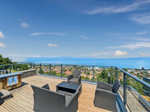 Dpt Haute Savoie (74), à vendre EVIAN LES BAINS maison de 103 m² avec vue exceptionnelle