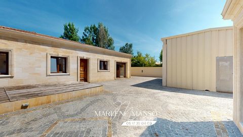 Maison 5 p. en travertin double garage + terrasses