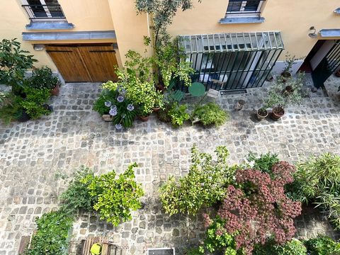 Paris 11ème Bastille Faubourg Saint Antoine - Charmant 2 pièces traversant et lumineux et calme dans cour privée végétalisée