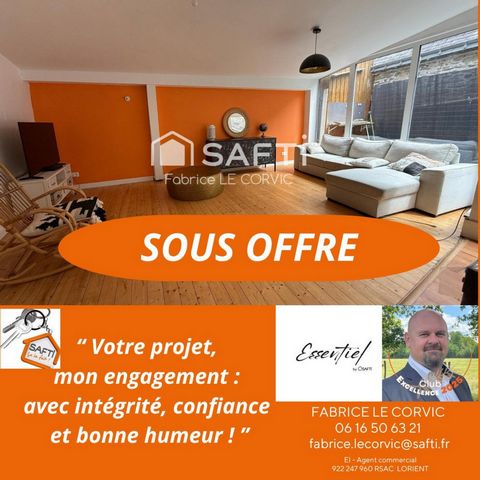 APPARTEMENT DE 120 M2 AU 1ER ETAGE AVEC TERRASSE DE 16M2 AU COEUR DE PONTIVY