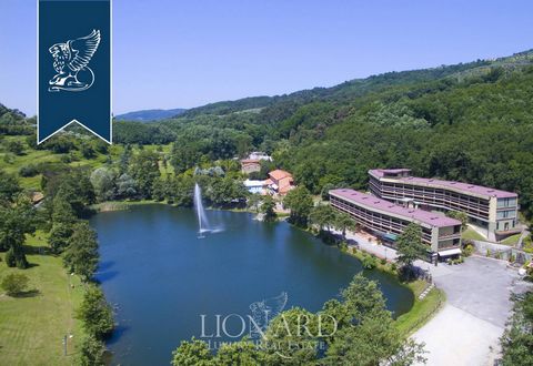 This luxury hotel overlooking its own suggestive lake is for sale on the green hills near Pistoia. Built in the 1970s this prestigious hotel is made of two separate estates which host the bedrooms, one has three floors while the other has five. There...