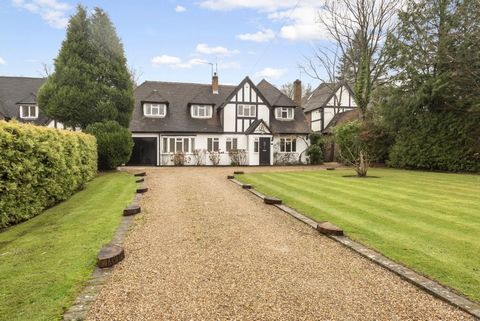 A five-bedroom family home set in Gerrards Cross, Buckinghamshire. Positioned within the quiet residential area of Gerrards Cross, the property lives up to its favourable moniker as it is shrouded in mature trees, along with dense evergreen hedging r...