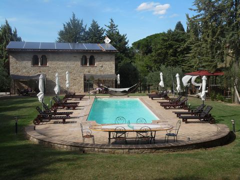 Your own traditionally restored villa of stone and wood complete with a pool and views on the order of a dream! In a beautiful green and mountainous landscape adorned by sunflowers and olive trees, this family has created six wonderful accommodations...