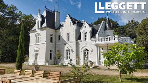 A23069NBO37 - Stunning 19th Century Château, recently renovated, surrounded by woodlands and park totalling 30 hectares. Peace and Privacy assured. Outbuildings with business potential, plus hunting licence for the estate. Not far from the charming r...