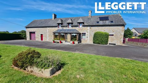 A24955ILH35 - Ideally located just outside Lecousse and the medieval town of Fougères stands this attractive family home that has a DPE reading of à C and possible business potential. On the ground floor there is an entrance conservatory that leads y...
