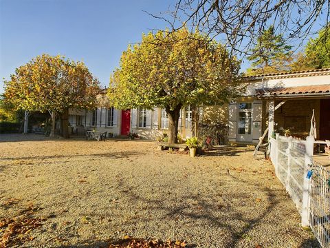Superb Napoleonic property set in just under 2 hectares of land with equestrian possibilities. A long private gravelled drive leads to the main house which comprises of 3 bedrooms, a bathroom, a large country kitchen, a veranda, a large formal lounge...