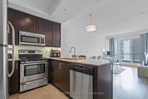 This stunning North York ION Condos offers ceiling to floor windows allowing ample natural light to flood the unit and access to 2 balconies (Livingroom & Bedroom). A must see 1+1 and 2 baths & 1 underground parking and 1 locker, 9 Ft Ceilings is the...