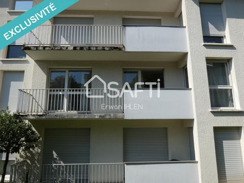 Appartement T2, 46 m², balcon terrasse