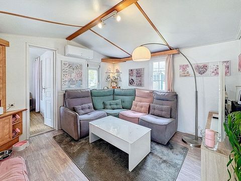?? Mobil-home 43 m² sur parcelle arborée dans PRL 3? avec piscine Plage à 5 min à pied !