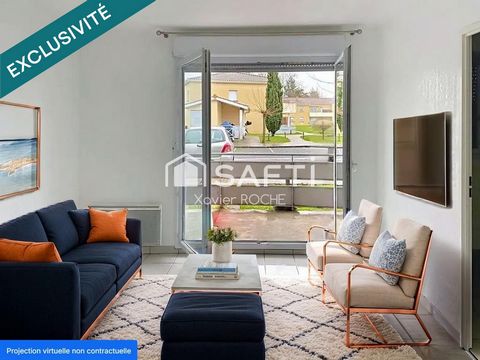 Appartement T2, résidence sécurisée avec piscine