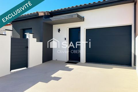 Jolie maison récente à vendre sur Rivesaltes avec piscine et terrasse sur un terrain de 289 m2