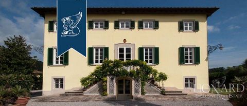 Located on the Lucca landscape, this villa for sale was built in the late Roman times in the first half of the 17th century by one of the most important families in the city, The main building has three floors with an area of 780 sq m. The basement h...