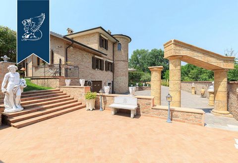 This luxury estate surrounded by a leafy area with a panoramic view of its surroundings is for sale in the province of Pavia. This luxury villa measures 400 sqm, has several floors and has maintained its original architctural elements and refined fin...