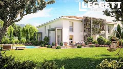 A10541 - NEW HOUSES WITH GARDEN AT THE GATES OF TOULOUSE In a calm and green setting, in a beautiful town on the outskirts of Toulouse, the Carrés du Val offers a unique and privileged living environment. Let yourself be seduced by their resolutely c...