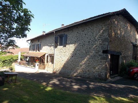 We are delighted to present for sale this lovely renovated property situated in a small hamlet in the commune of Saint Auvent. On the ground floor there is a wonderful open plan living room with a dining area and kitchen. This room has many lovely fe...