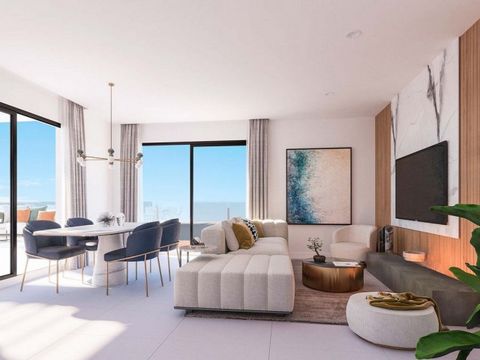 Dit prachtige penthouse appartement biedt een adembenemend uitzicht op zee. Het pand bestaat uit een open woonruimte met een volledig uitgeruste keuken. Vanaf de vloer tot het plafond reikende ramen leiden naar het terras met voldoende ruimte voor ee...