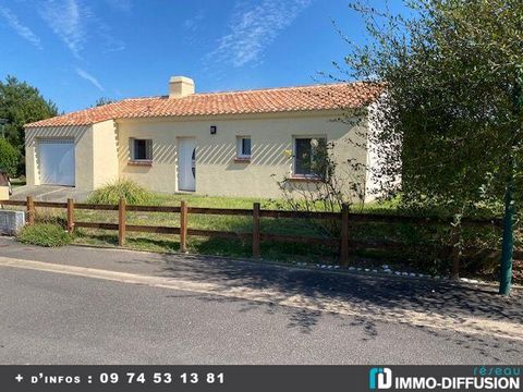 Mandate N°FRP165674 : House approximately 80 m2 including 3 room(s) - 2 bed-rooms - Garden : 630 m2. Built in 2009 - Equipement annex : Garden, Garage, double vitrage, - chauffage : electrique - Class Energy D : 186 kWh.m2.year - More information is ...