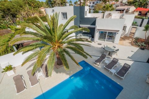 This modern renovated villa is located in the middle of beautiful BenissaMoraira The villa offers three spacious apartments each featuring two bedrooms and a private terrace These modern living spaces come fully equipped with kitchens cozy living roo...