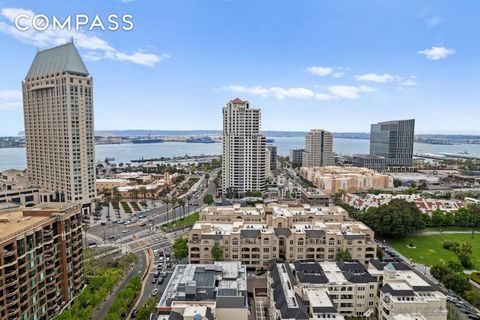 Experience Elevated Urban Living at the Watermark in San Diego’s Prestigious Marina District Step into sophisticated downtown living in this beautifully upgraded 2-bedroom, 2.5-bathroom residence at the exclusive Watermark — one of the Marina Distric...