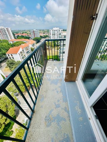 Appartement 3 pièces d'une superficie de 56m² avec plusieurs balcons