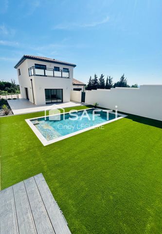Villa contemporaine neuve d'une surface de 144m² avec piscine sur un terrain de 510 m²