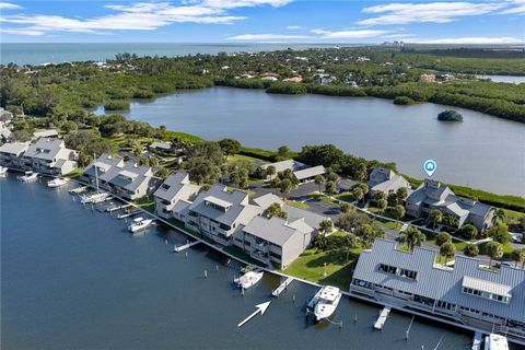Waterfront 2BR/2BA townhome for sale or for rent! Deep water dock - accommodates 41' or smaller boat. Water view from every room! Light & bright w/Southerly water views. 2 waterfront balconies to lounge & enjoy serene estuary & Indian River nature vi...