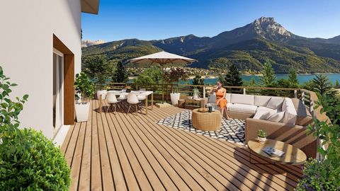 Appartement à vendre 2 pièces SAVINES LE LAC (05) Dans une résidence style villa vue Lac Et Montagnes plein Sud ,livrable été 2026