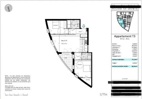 APPARTEMENT T3 au 1er ETAGE AVEC LOGGIA