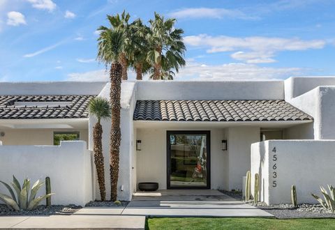 This magnificent, completely remodeled contemporary luxury home is located on one of the most prestigious neighborhoods in Indian Wells. A massive all glass center pivot architectural door provides a dramatic entry into a home offering the ultimate i...