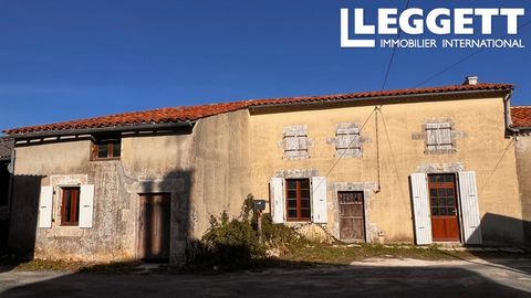 A15914 - Traditional house to finish restoring, in a pretty village located 3 minutes from shops, school and restaurant, 8 minutes from the historic town of St. Jean d'Angely and its twice weekly market, 20 minutes from Saintes and 35 minutes from Co...