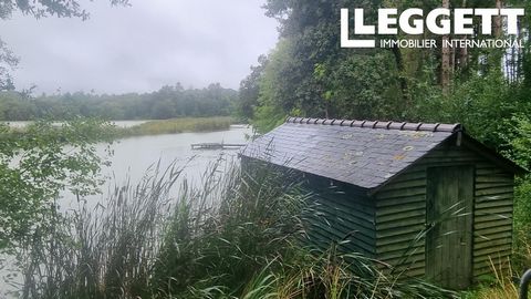 A23514DSE35 - Ein 8 Hektar großer, geschlossener Wassersee, der voll mit Monsterkarpfen bestückt ist, auf einem 14 Hektar großen Grundstück mit Teichen in der Nähe des Bain de Bretagne. Ideal für ein Drive-and-Survive-Angelgeschäft Informationen über...