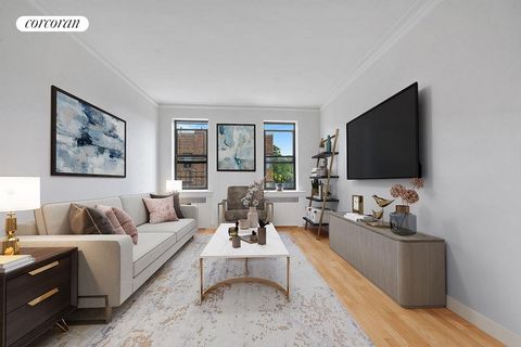 BRIGHT, SPACIOUS AND A PARK VIEW!!! Presenting 45 Park Terrace West, Unit 6G, a tastefully charming coop residence located in an architecturally noteworthy Art Deco building. This generously spaced dwelling augments city living with rich detailing, s...