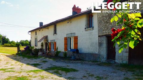 A24882TAL86 - On the edge of a small hamlet, this classic longère sits in a large garden, which boasts uninterrupted views over the neighbouring fields and woods. Featuring a host of original features including fireplaces, tomette floors, and exposed...