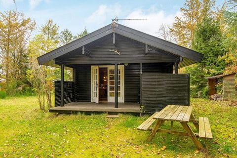Holiday home located close to the river with good fishing opportunities not far from Silkeborg city. The cottage is a log house, which contains the most necessary for a good holiday. The garden is open and has a large lawn, which invites to ball game...