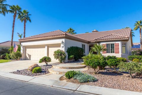 Immaculate , Bright and Lively 2147 SF St San Benito Model in the popular retirement community of Sun City Shadow Hills , close to the Jefferson Gate and sitting on an oversized 9148 SF lot with low maintenance landscaping, a Built in BBQ and a Rock ...