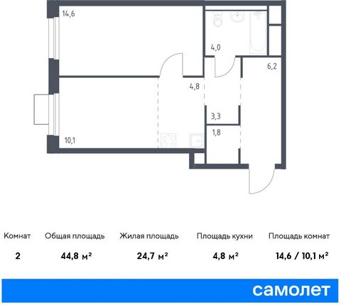 Продается 1-комн. квартира. Квартира расположена на 9 этаже 25 этажного монолитно-кирпичного дома (Корпус 1.2, Секция 2) в ЖК «Сабанеева 125» от группы «Самолет». В жилом комплексе «Сабанеева 125» вы ежедневно будете наслаждаться видами сопок. Холмис...