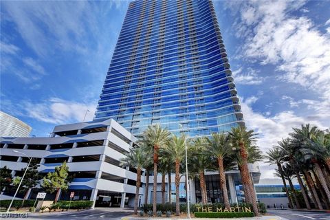 43 Stories High above the Las Vegas strip. Maybe the best 310 degree Breathtaking views you can buy in High Rise living. Custom designers built this condo from a gray shell. State of the Art Kitchen,Wolf & Asko appliances, wine cooler. Integrated ent...