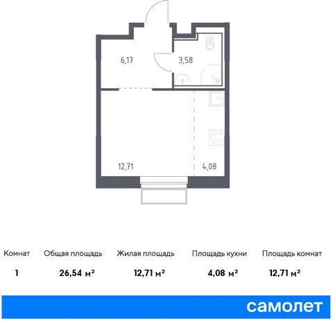 Продается квартира-студия. Квартира расположена на 21 этаже 24 этажного монолитного дома (Корпус 3, Секция 1) в ЖК «Долина Яузы» от группы «Самолет». Жилой комплекс комфорт-класса «Долина Яузы» расположен на северо-востоке Московской области, в 200 м...