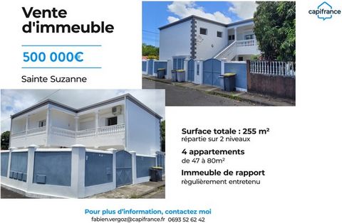 ? À VENDRE IMMEUBLE DE 4 LOGEMENTS À SAINTE-SUZANNE RENTABILITÉ IMMÉDIATE ?