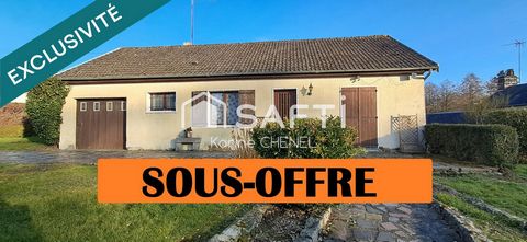 Pavillon 72m² 2 chambres garage 572m² terrain