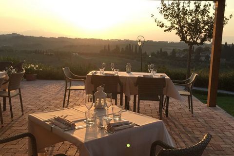 The peaceful and stunning Tuscan countryside and lush greenery of this holiday home in Florence is sure to give you a relaxing holiday experience. With 2 bedrooms to accommodate 5, a shared swimming pool to swim and a shared garden to enjoy views, th...