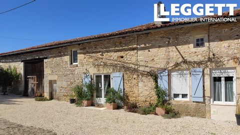 A17808 - In a secluded hamlet, feel the peace of the countryside while being 2 km from Champagne-Mouton, a nice, dynamic and active village. This charming 3-bedroom semi-detached stone house is waiting for you and your luggage. Behind the house there...